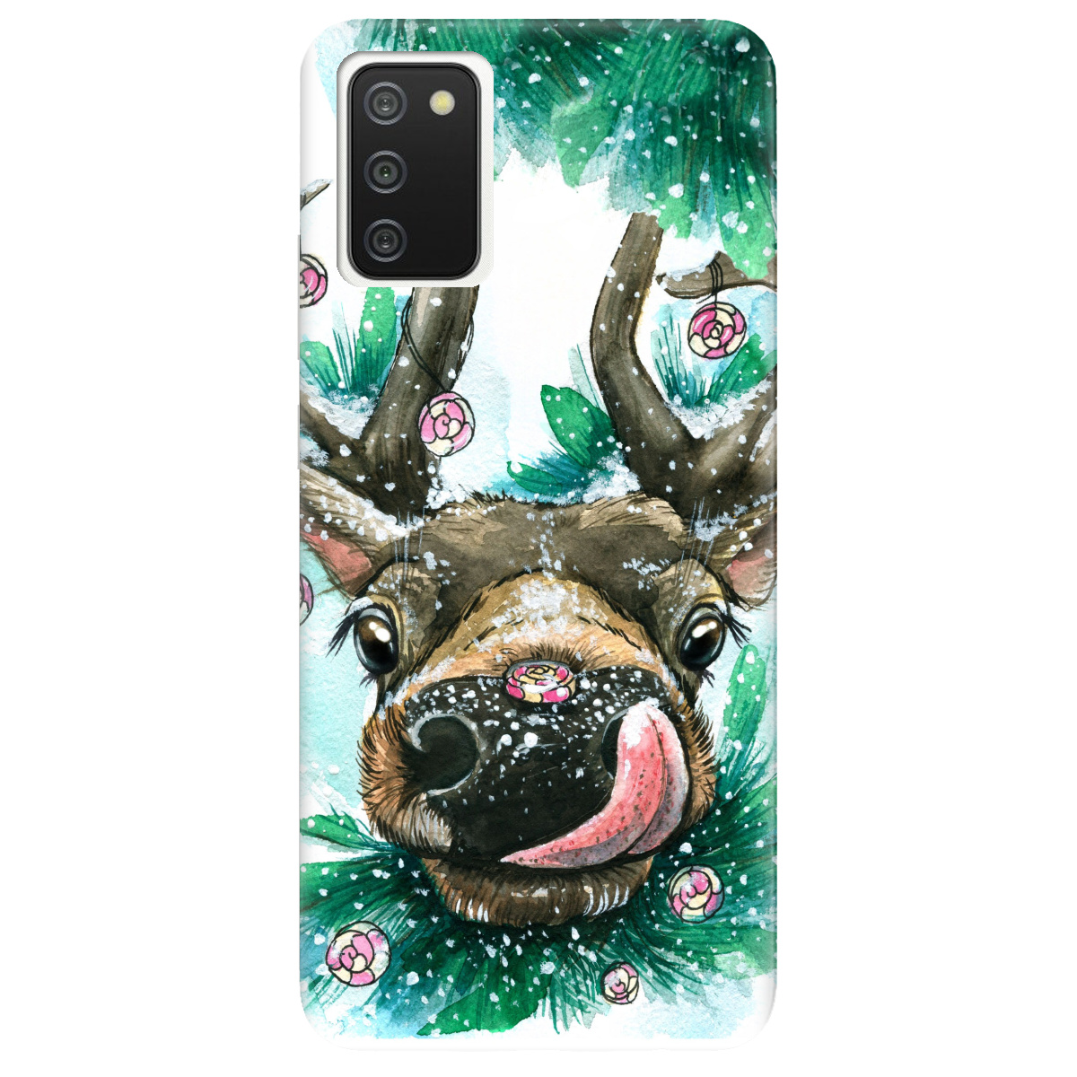 Чехол для Samsung Galaxy A02s Сute deer - фото 1 - Чехлы для телефонов